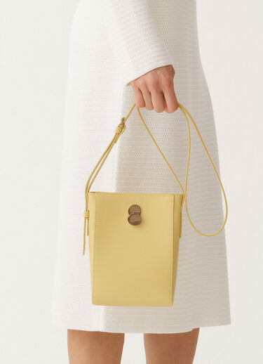 Fabiana Filippi Eclissi calfskin mini bag, cedar YELLOW AAD265A828L2140000