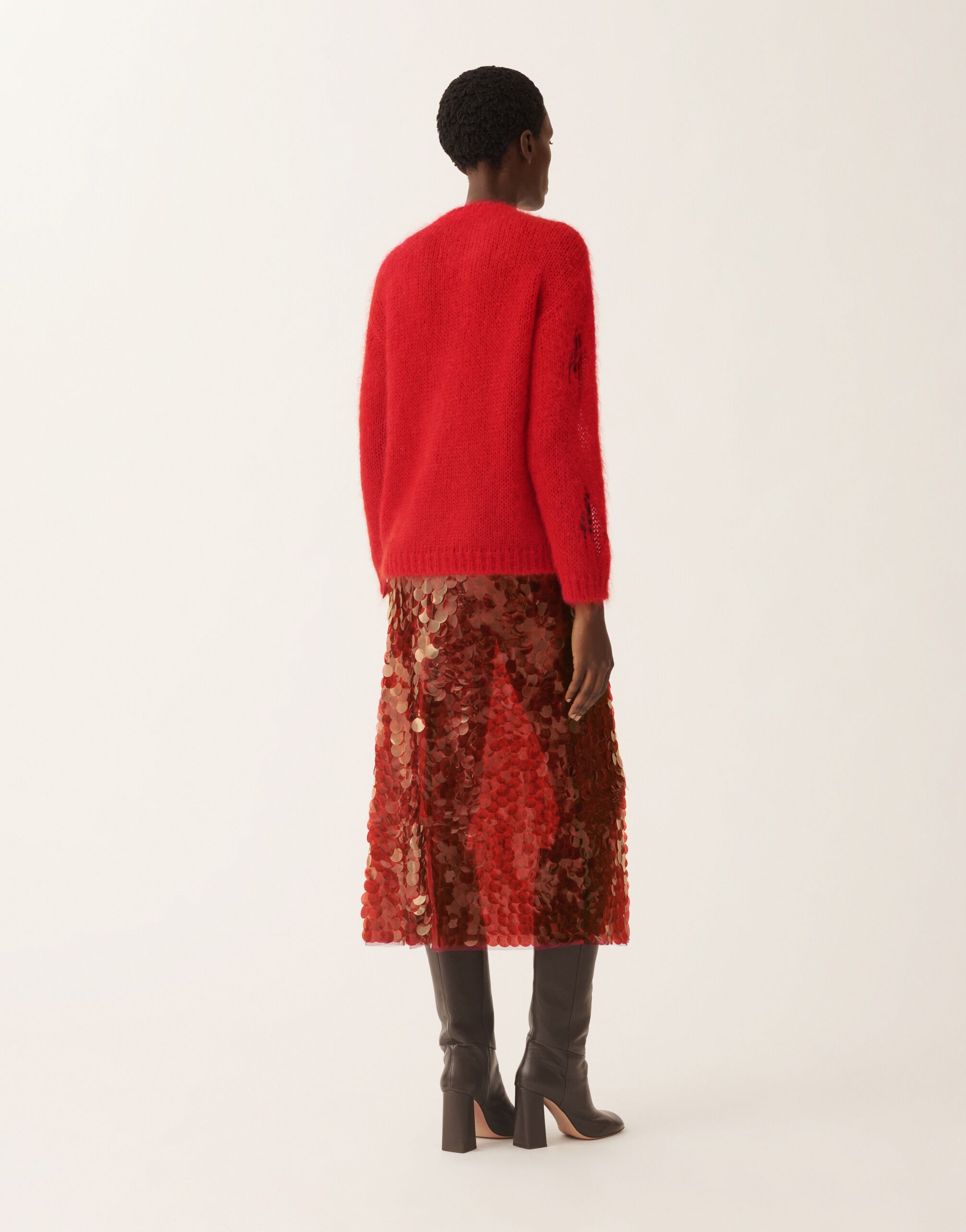 Fabiana Filippi Mohair sweater, lacquer Red MAD225F512L6330000