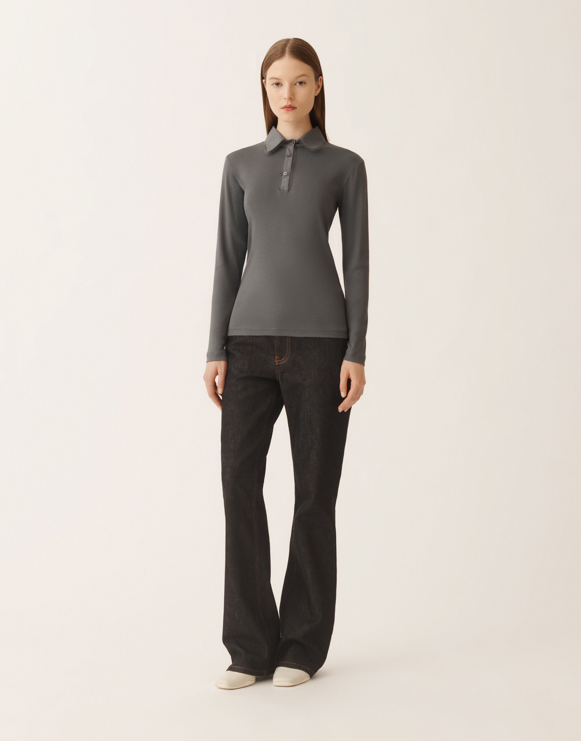 Fabiana Filippi Jersey T-shirt, smoke Grey JED225F596L6860000