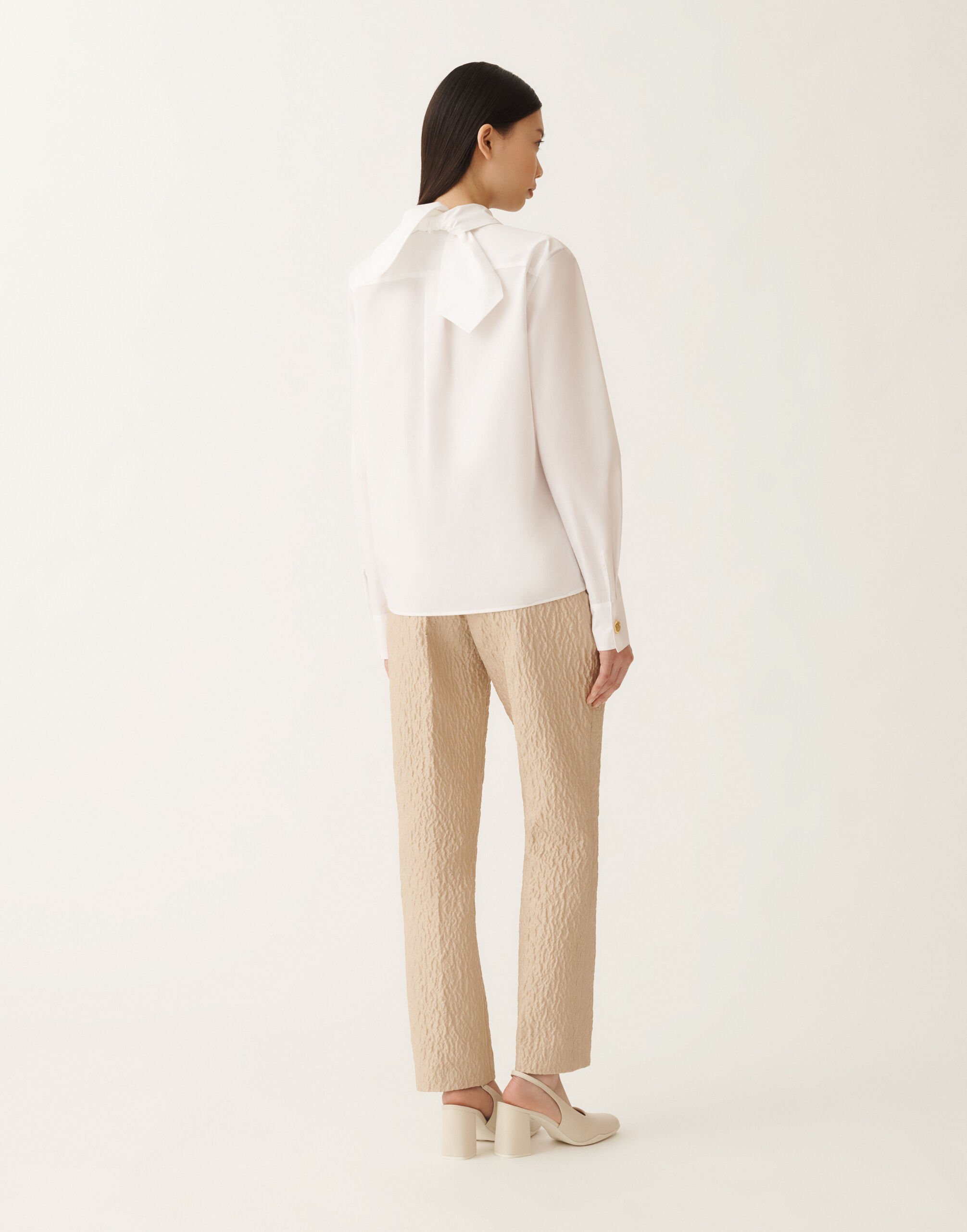 Fabiana Filippi Shirt in poplin, optic white White CAD225F782D6500000