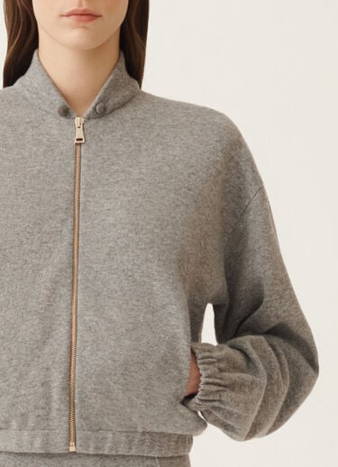 Fabiana Filippi Bomberjacke aus Platinum, felsgrau Grau MAD215F045L5170000