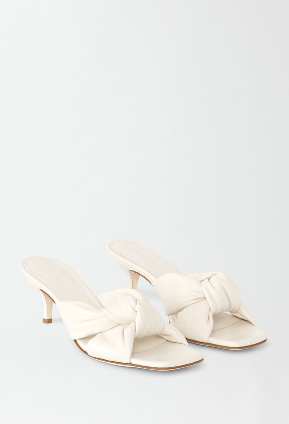 Fabiana Filippi NAPPA MULES WITH KNOT DETAIL BUTTER ASD274A926H1400000