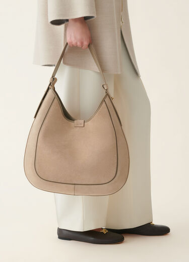 Hobo bag en daim, cachà Fabiana Filippi Hobo bag en daim, cachà Cachà BGD216A803M5340000