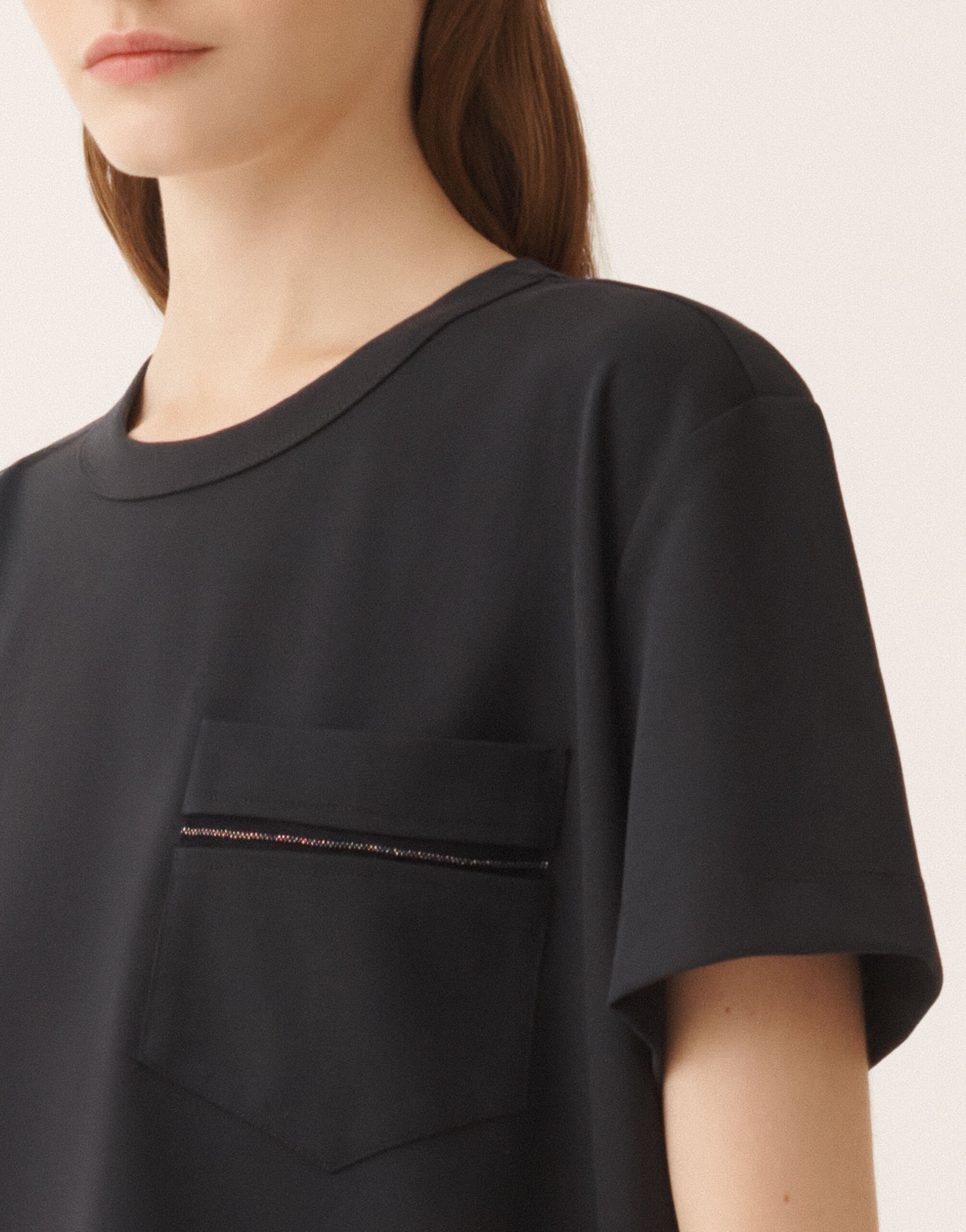 Fabiana Filippi Night blue jersey T-shirt Night Blue JED266F155L7720000