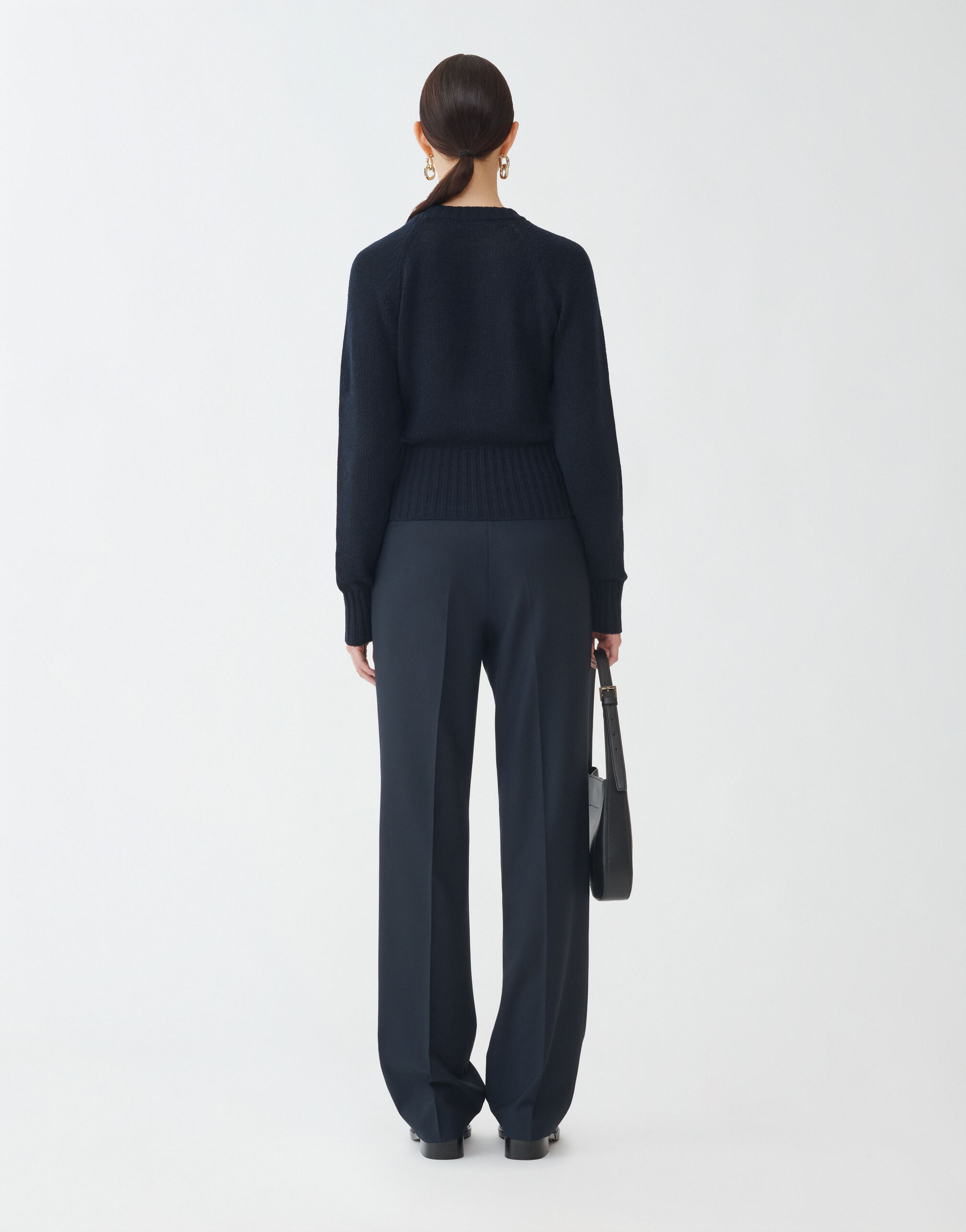 Fabiana Filippi Pullover aus Kaschmir-Gaze, Mitternachtsblau Mitternachtsblau MAD264F052N9000000