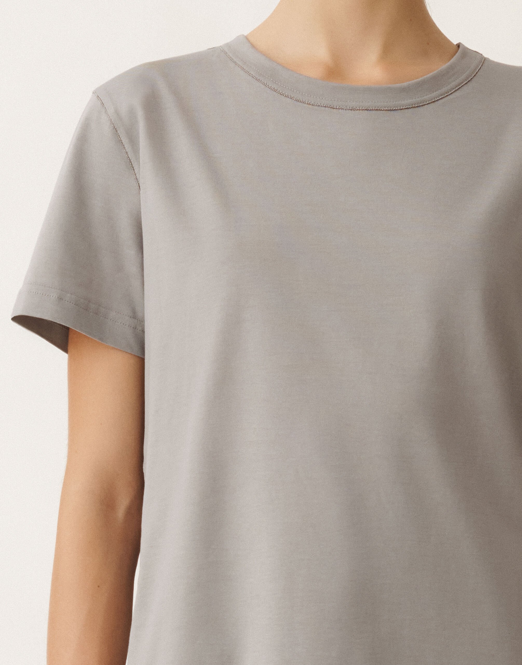 Fabiana Filippi Jersey T-shirt, ash GREY JED265F278L1890000