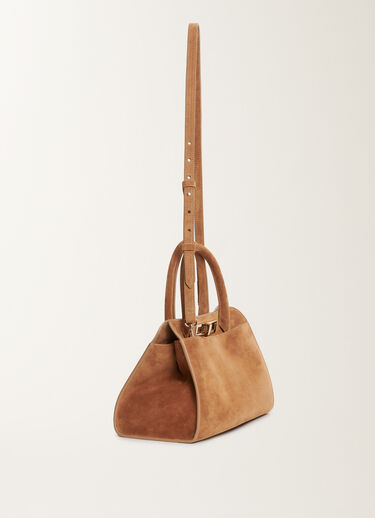 Fabiana Filippi Mittlere Handtasche aus Wildleder, weidenfarben Braun BGD215A852L8070000