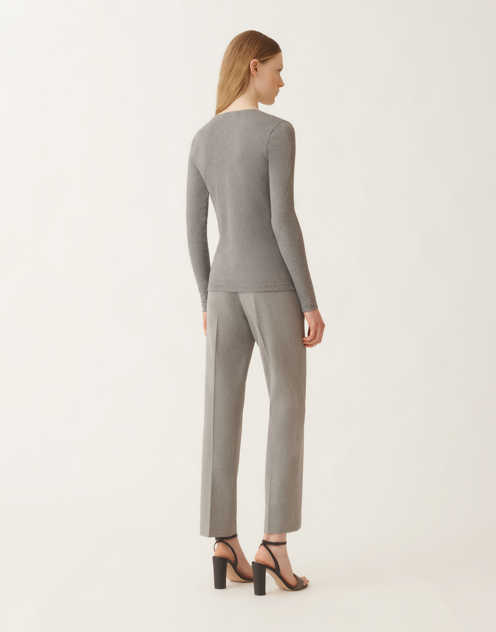 Fabiana Filippi T-shirt en jersey, gris rocheux GRIS JED215F130L5770000