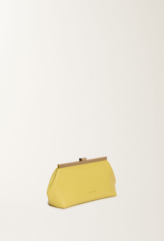 Fabiana Filippi Pochette en cuir nappa, cédrat JAUNE BGD265A849L2120000
