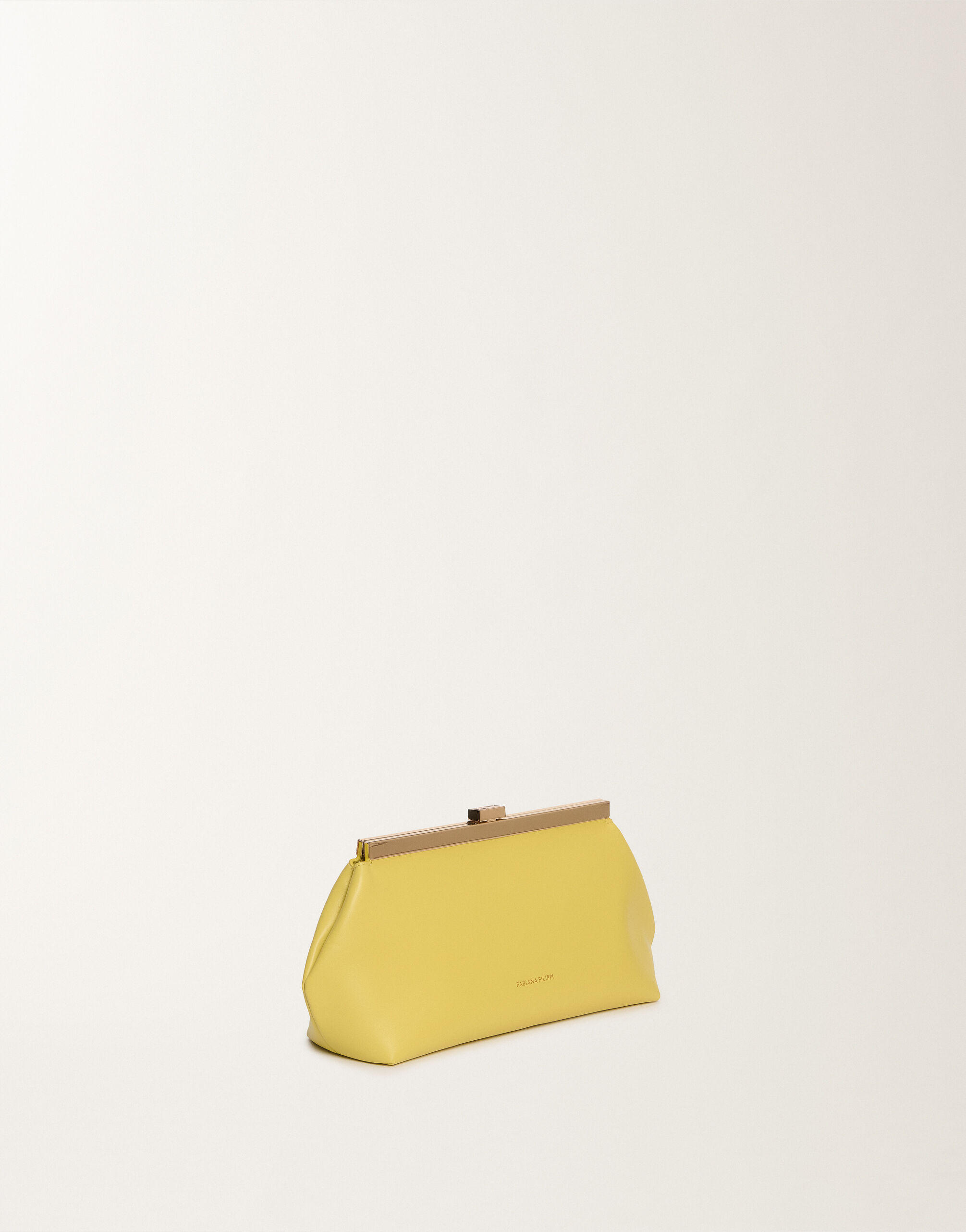 Fabiana Filippi Clutch aus Nappaleder, zedernbraun GELB BGD265A849L2120000