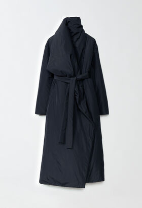 Fabiana Filippi Technical taffeta down topcoat, midnight blue GREEN CTD224F721L0060000