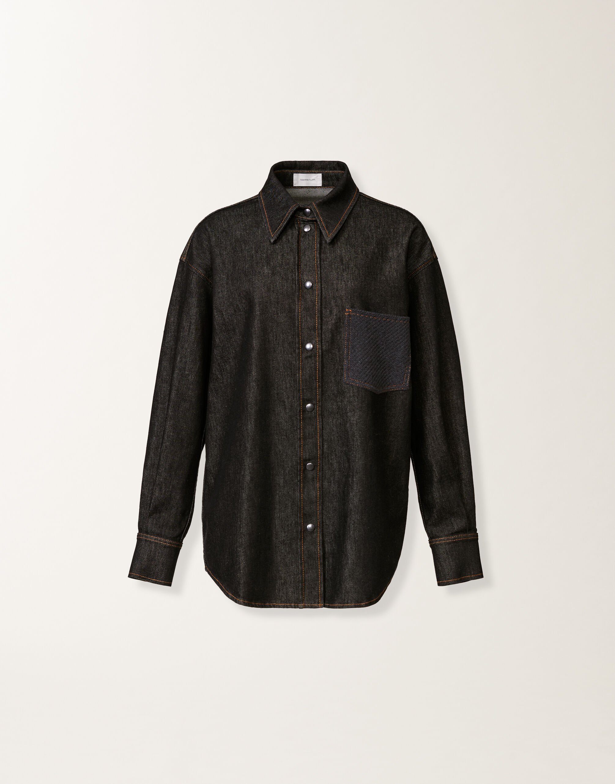 Fabiana Filippi Camisa de denim, antracita Gris CAD225F416L6340000