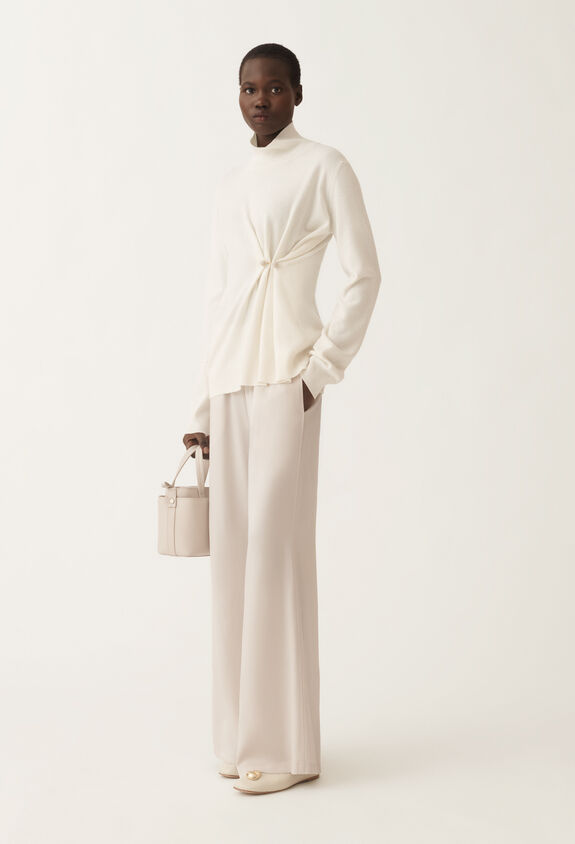Fabiana Filippi Platinum sweater, raffia WHITE MAD215F058L5170000