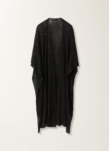 Fabiana Filippi Offenes Cape aus Mohair, schwarz SCHWARZ SAD265A811D8170000