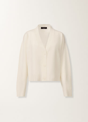 Fabiana Filippi Platinum cardigan, raffia WHITE MAD215F024L5170000
