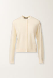 Fabiana Filippi Cardigan de lana y algodón, color mantequilla Mantequilla MAD266F061L9300000