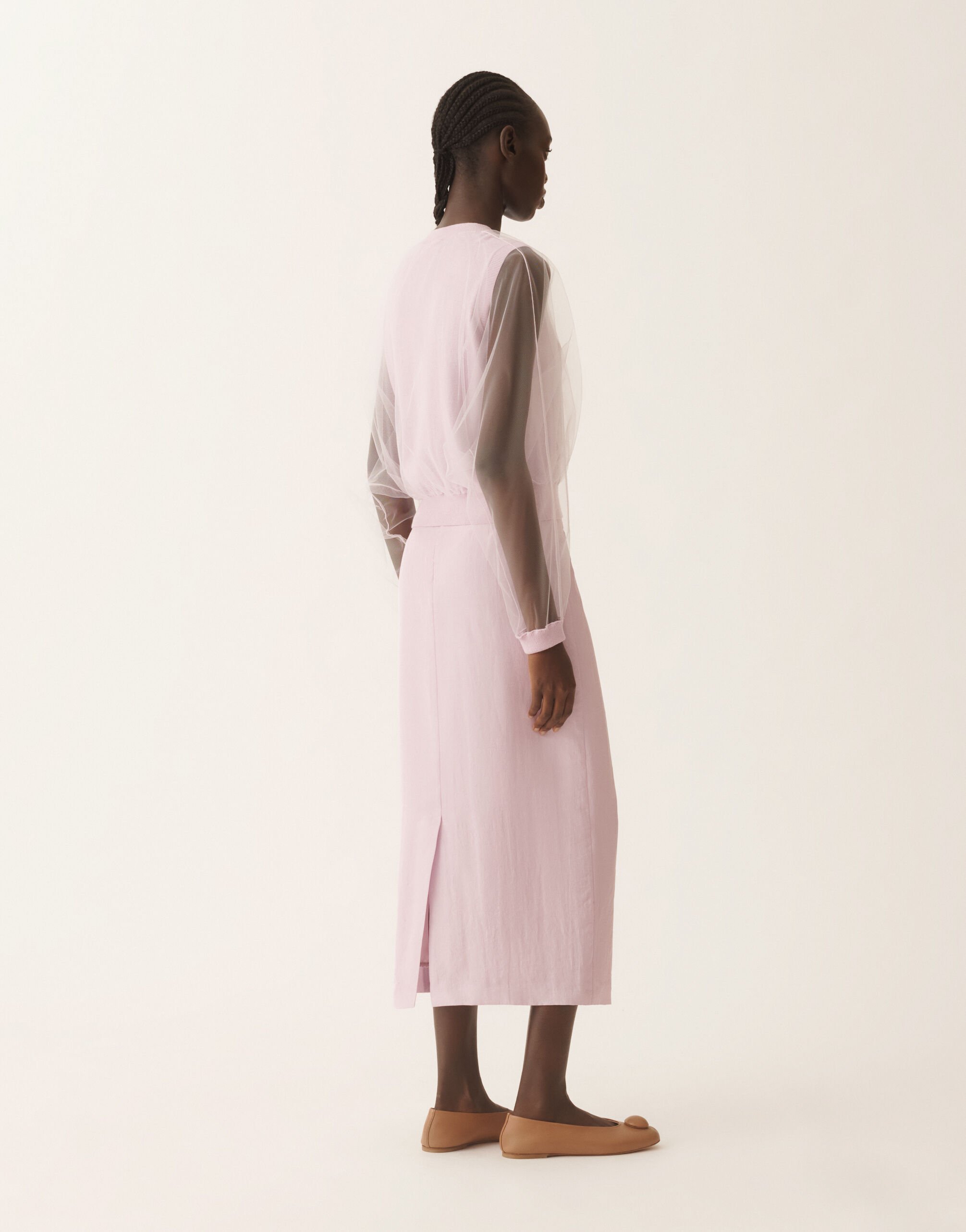 Fabiana Filippi Pullover aus Wolle und Baumwolle, in Lila-Rosa Fliederrosa MAD266F009L9130000