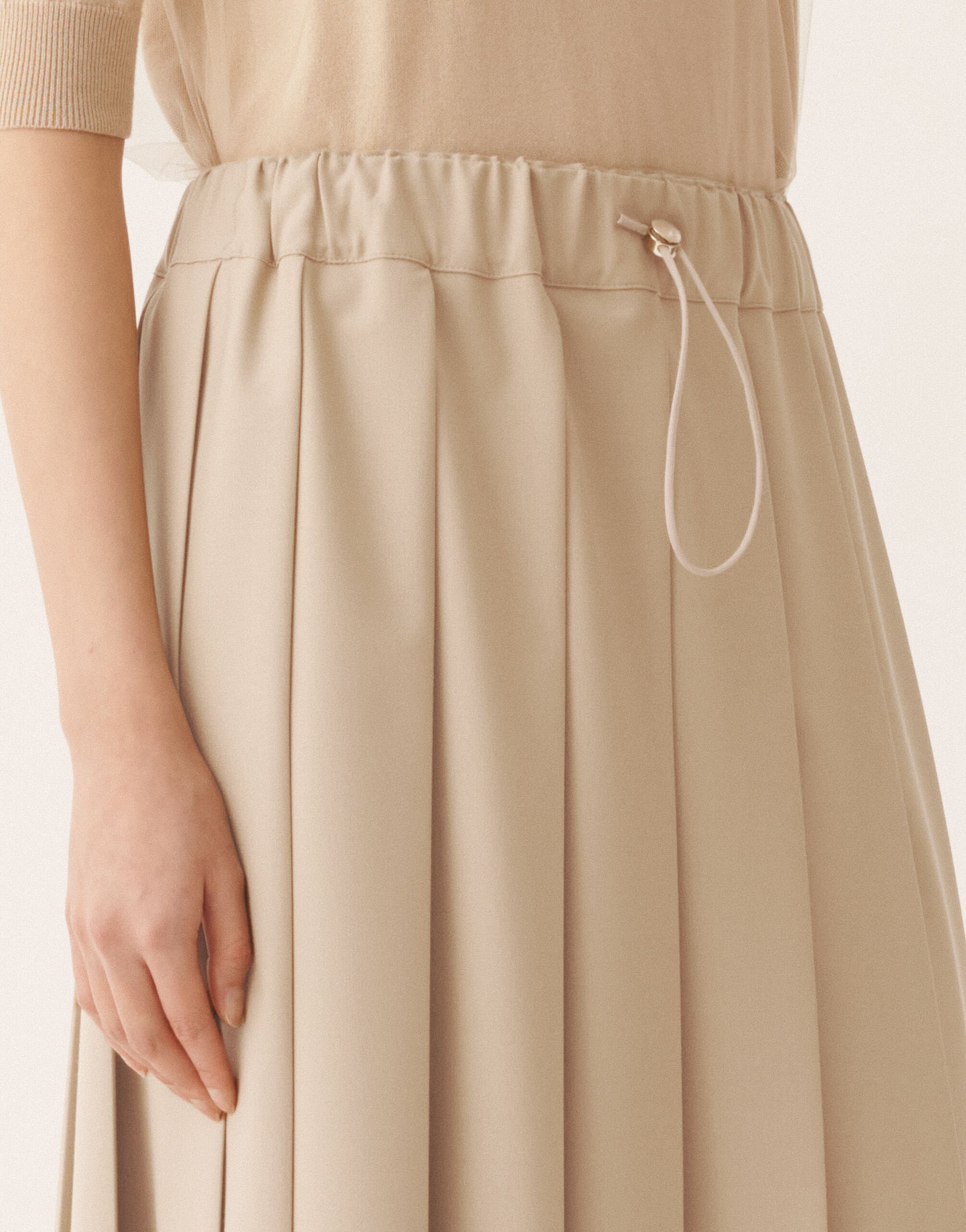 Fabiana Filippi Plissierte Röcke im Techno-Tailoring, nude Nude GND266F398D7540000