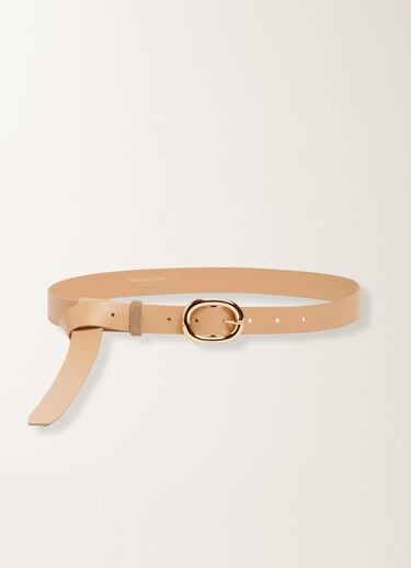 Fabiana Filippi Nappa leather belt, maple ACER AAD276A863M0710000
