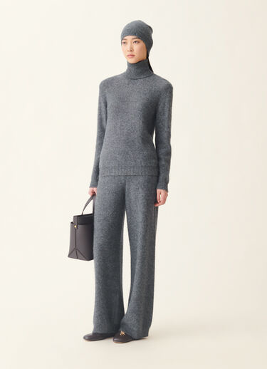 Sequin yarn straight-leg trousers, charcoal Fabiana Filippi Sequin yarn straight-leg trousers, charcoal Charcoal PAD216F391D2960000
