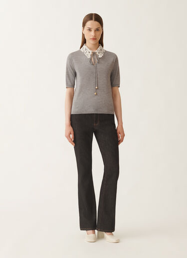 Fabiana Filippi Pull en cachemire et soie, roche GRIS MAD215F006L5940000