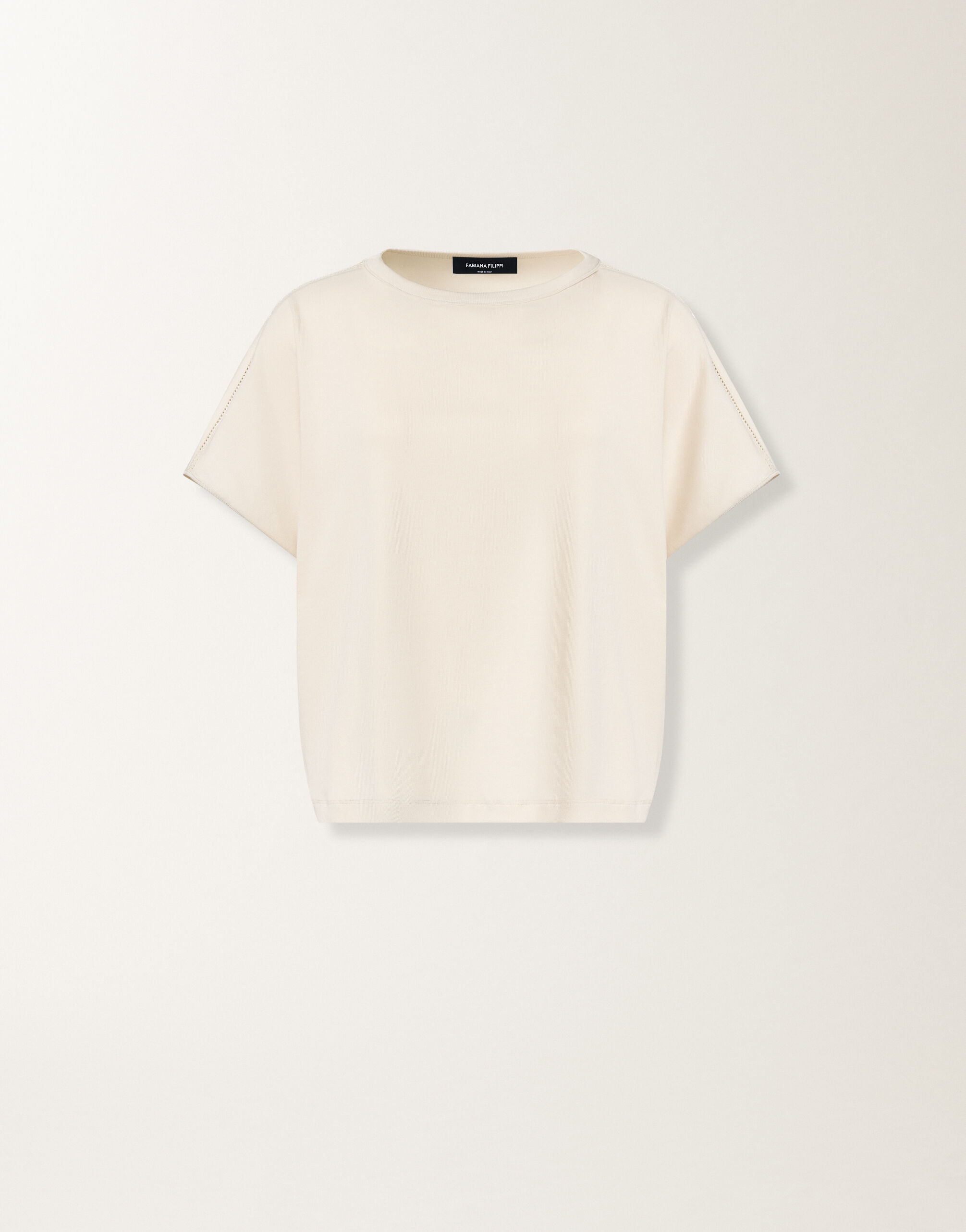 Fabiana Filippi Jersey T-shirt, butter BUTTER JED276F568M2090000