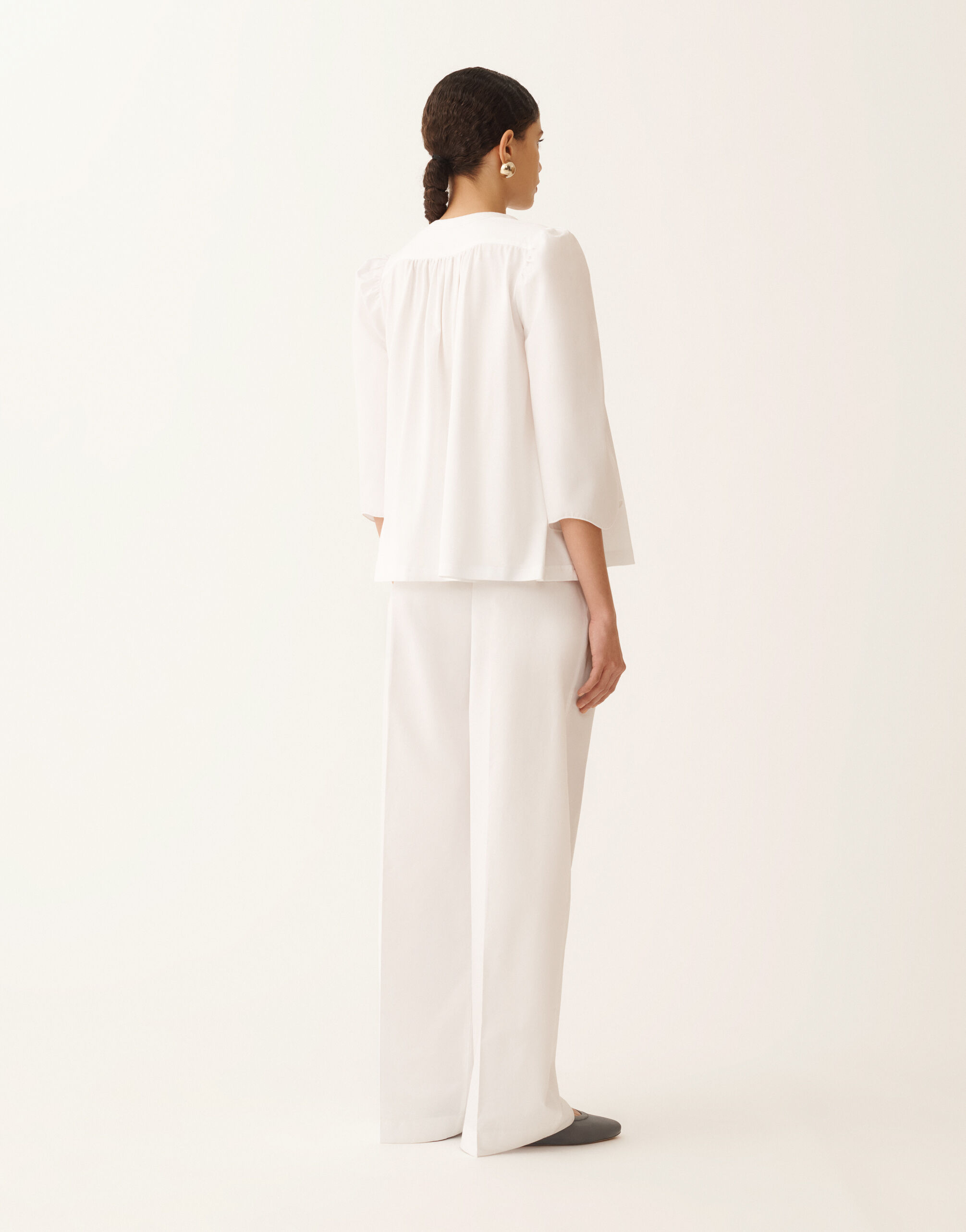 Optical white jersey T-shirt for Women | Fabiana Filippi®