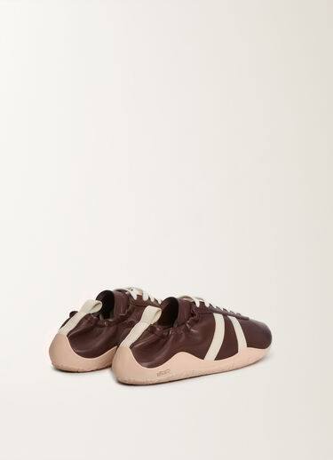 Fabiana Filippi Vintage-Sneaker aus Nappaleder, Ebenholz Weiß ASD215A825L8160000