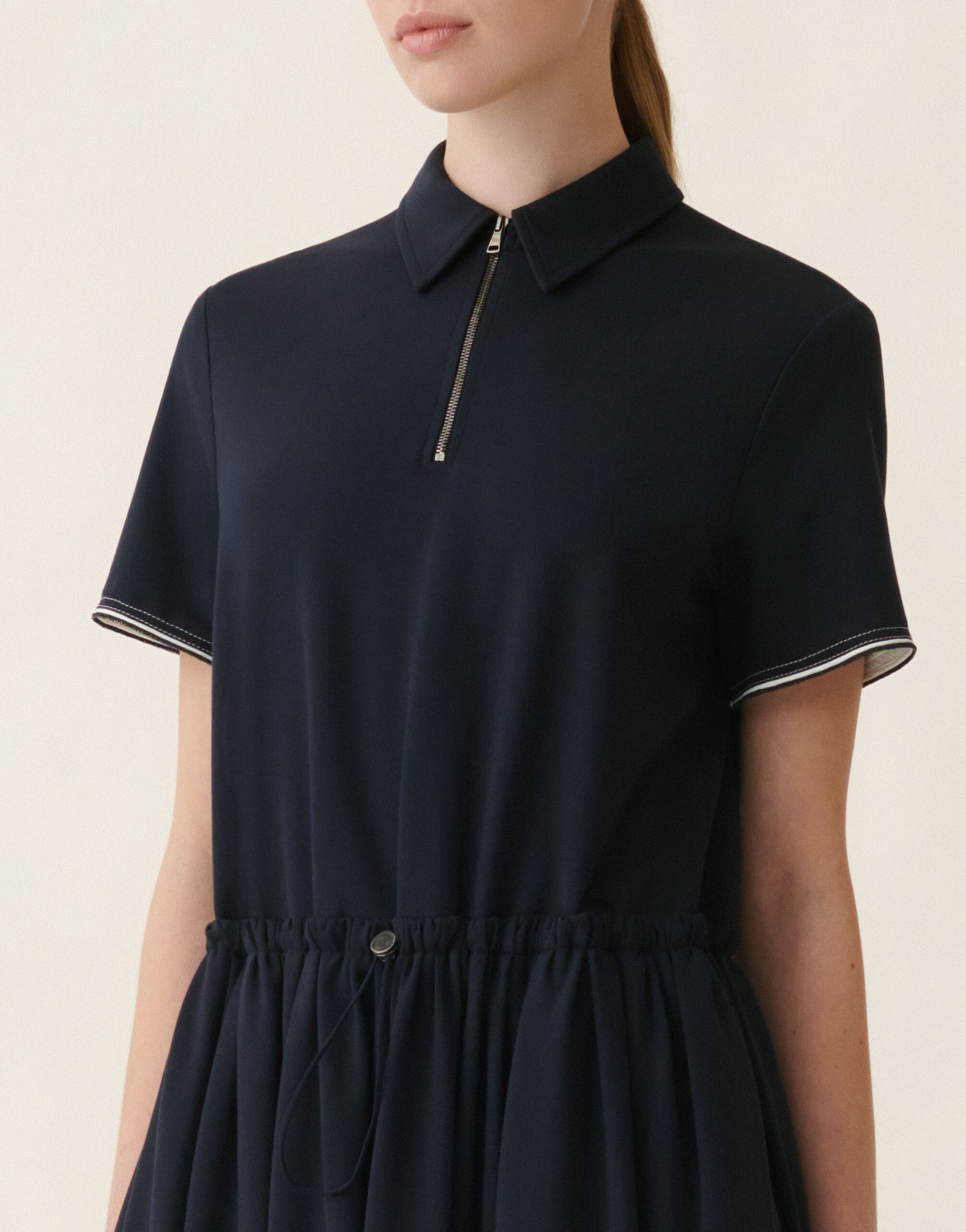 Fabiana Filippi Robe en jersey point Milano, bleu nuit Bleu nuit ABD216F138M3100000