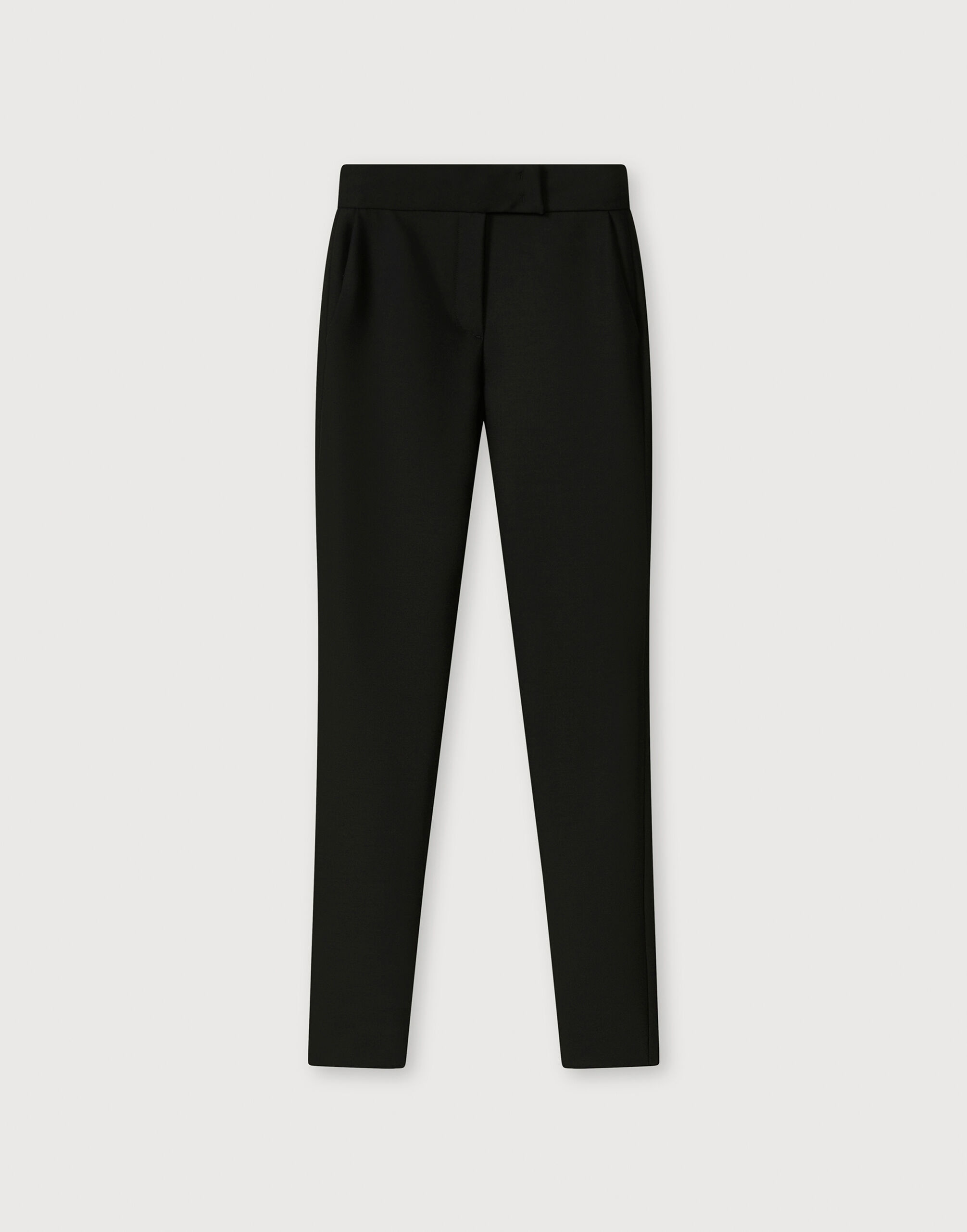 Black stretch skinny trousers new arrivals