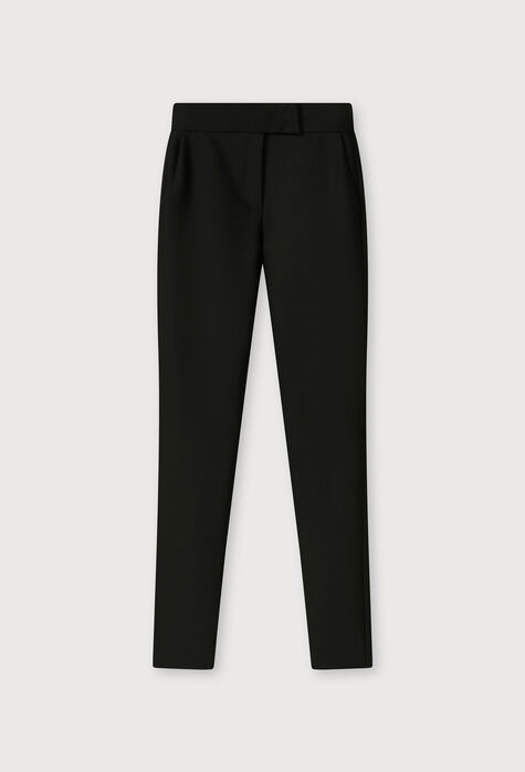 Fabiana Filippi Stretch wool skinny trousers, black PADP04F350H7130000