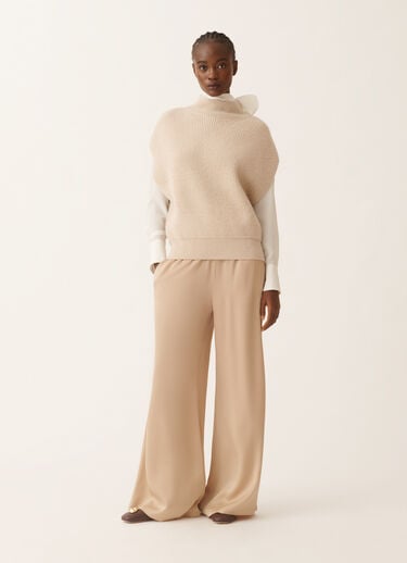 Fabiana Filippi Pullover aus Platin mit Pailletten, Kordel Beige MAD225F538L6760000