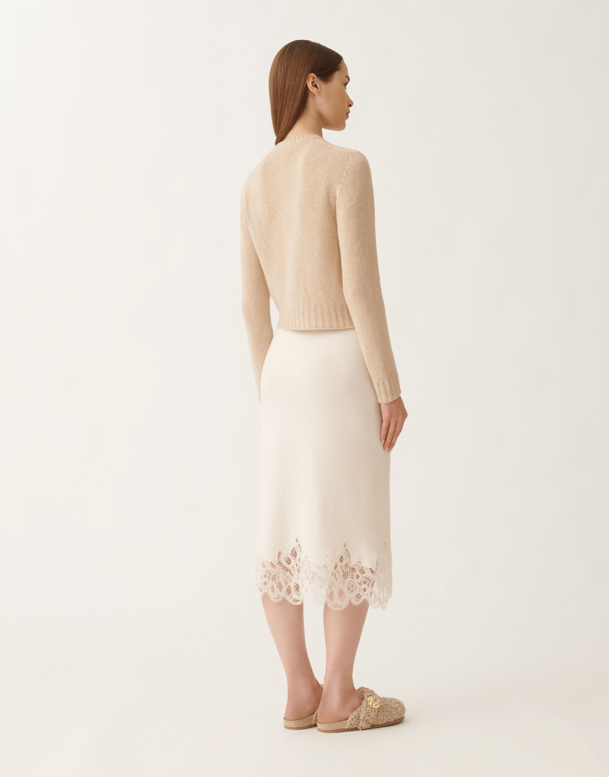 Fabiana Filippi Platinum cardigan, rope BEIGE MAD215F057L5370000
