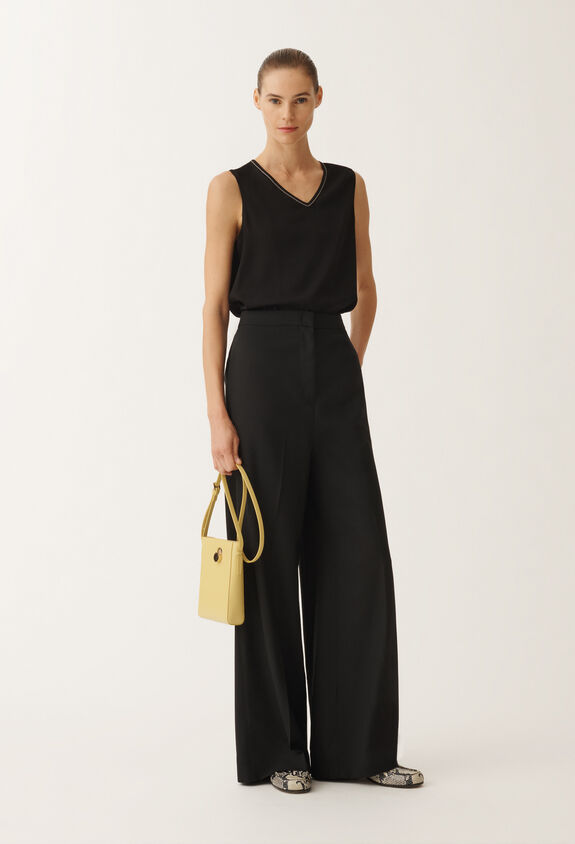 Fabiana Filippi Spoleto cool wool trousers, black BLACK PAD265F307D6200000