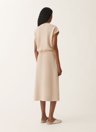 Fabiana Filippi Cotton dress with lurex, sand SAND ABD275F625L2330000