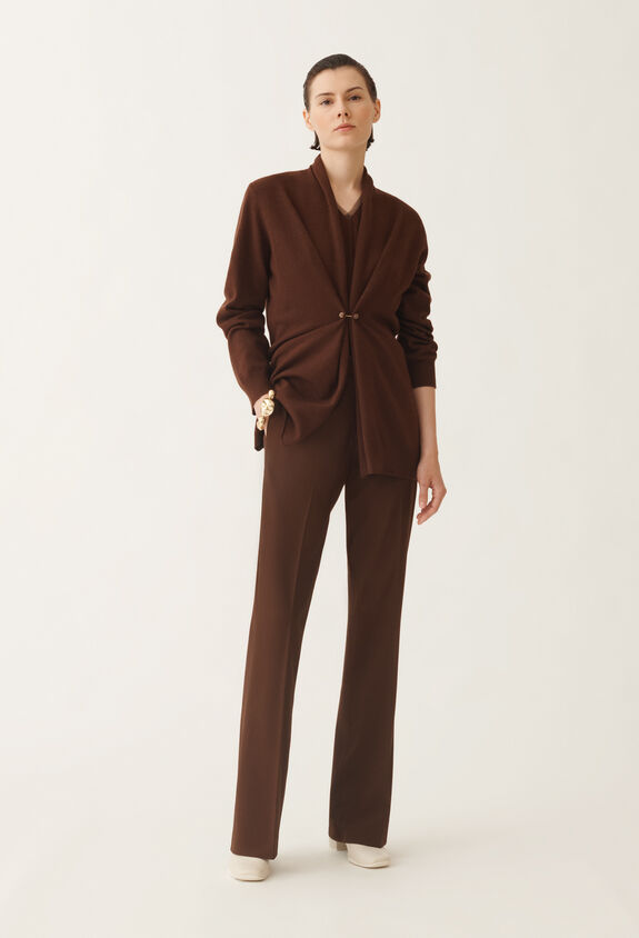 Fabiana Filippi Platinum cardigan, ebony BROWN MAD215F059L5170000