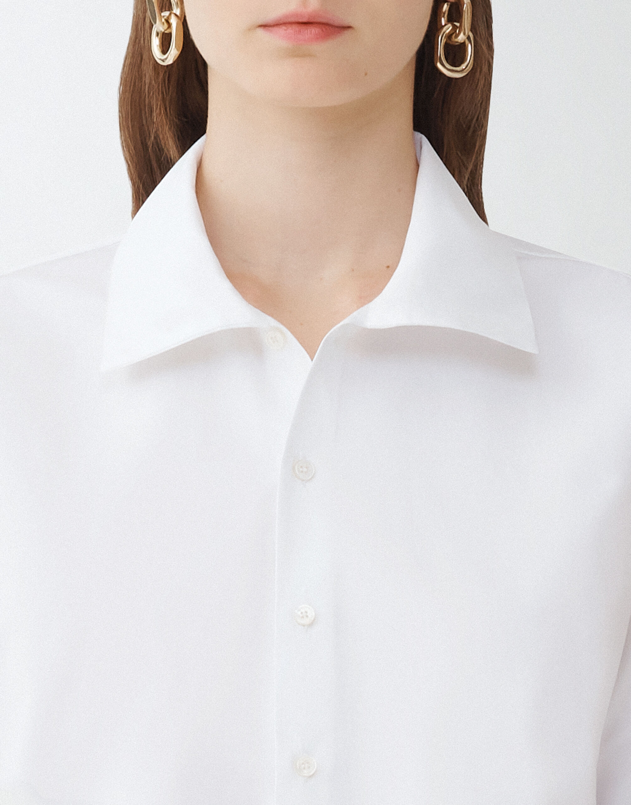 Fabiana Filippi Optical white poplin shirt OPTICAL WHITE CAD264F236D6140000