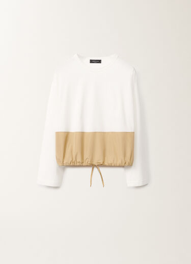 Fabiana Filippi Jersey top, white and gold YELLOW JED265F155L2230000