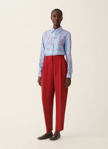 Fabiana Filippi Cady trousers, red Red PAD216F298M5220000