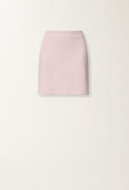 Fabiana Filippi Minigonna aus Scuba-Cashmere in Lilarosa Fliederrosa GND266F389L7480000