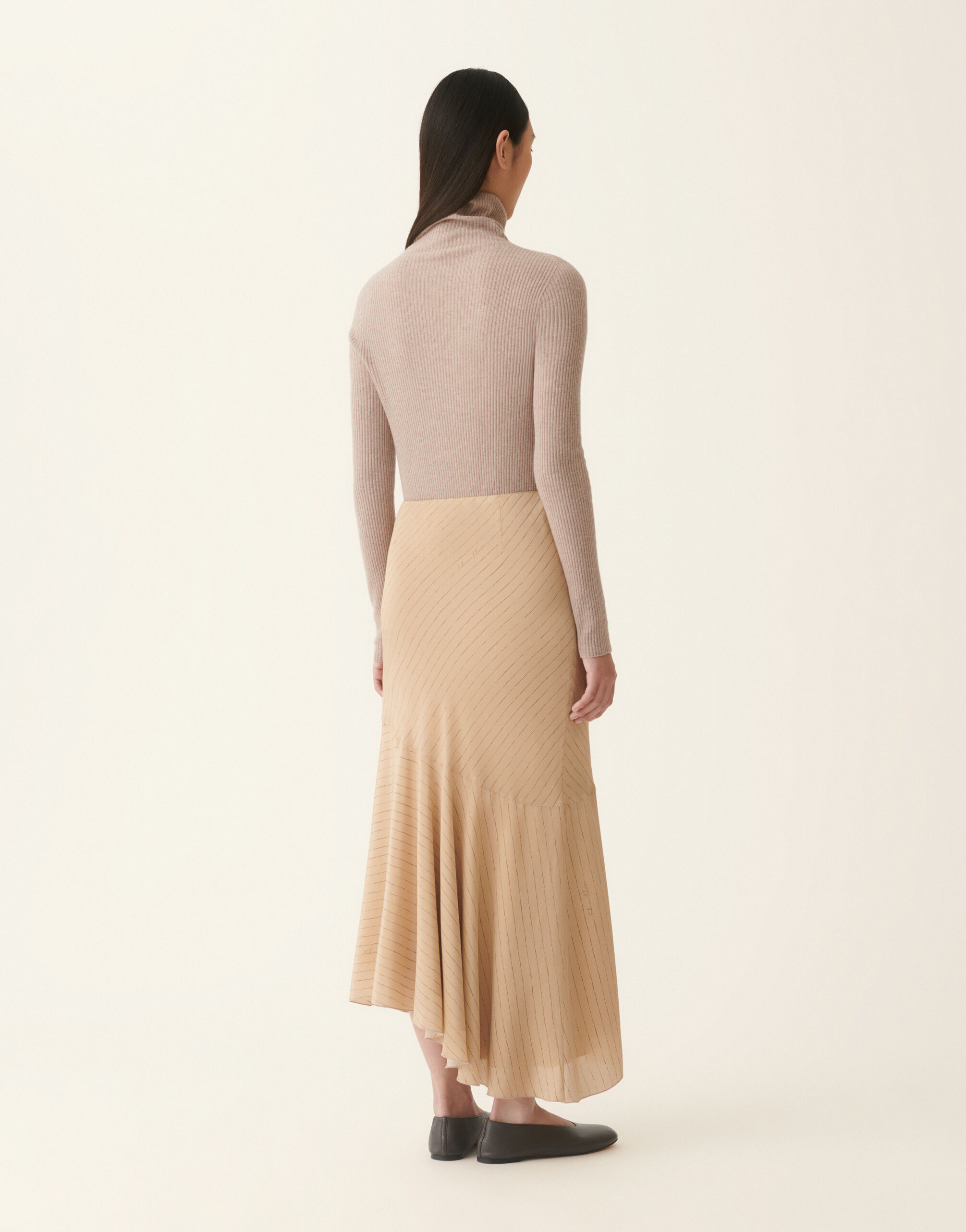 Printed crêpe de chine pencil skirt, maple Fabiana Filippi Printed crêpe de chine pencil skirt, maple Maple GND226F784M3870000