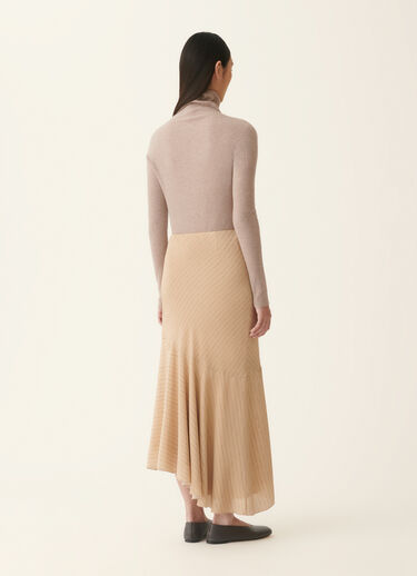 Printed crêpe de chine pencil skirt, maple Fabiana Filippi Printed crêpe de chine pencil skirt, maple Maple GND226F784M3870000