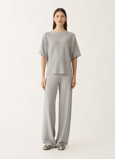 Fabiana Filippi Cotton and lurex sweater, rock grey GREY MAD265F097L2330000