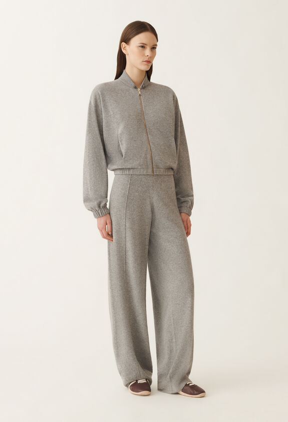 Fabiana Filippi Bomber in Platinum, roccia GRIGIO MAD215F045L5170000