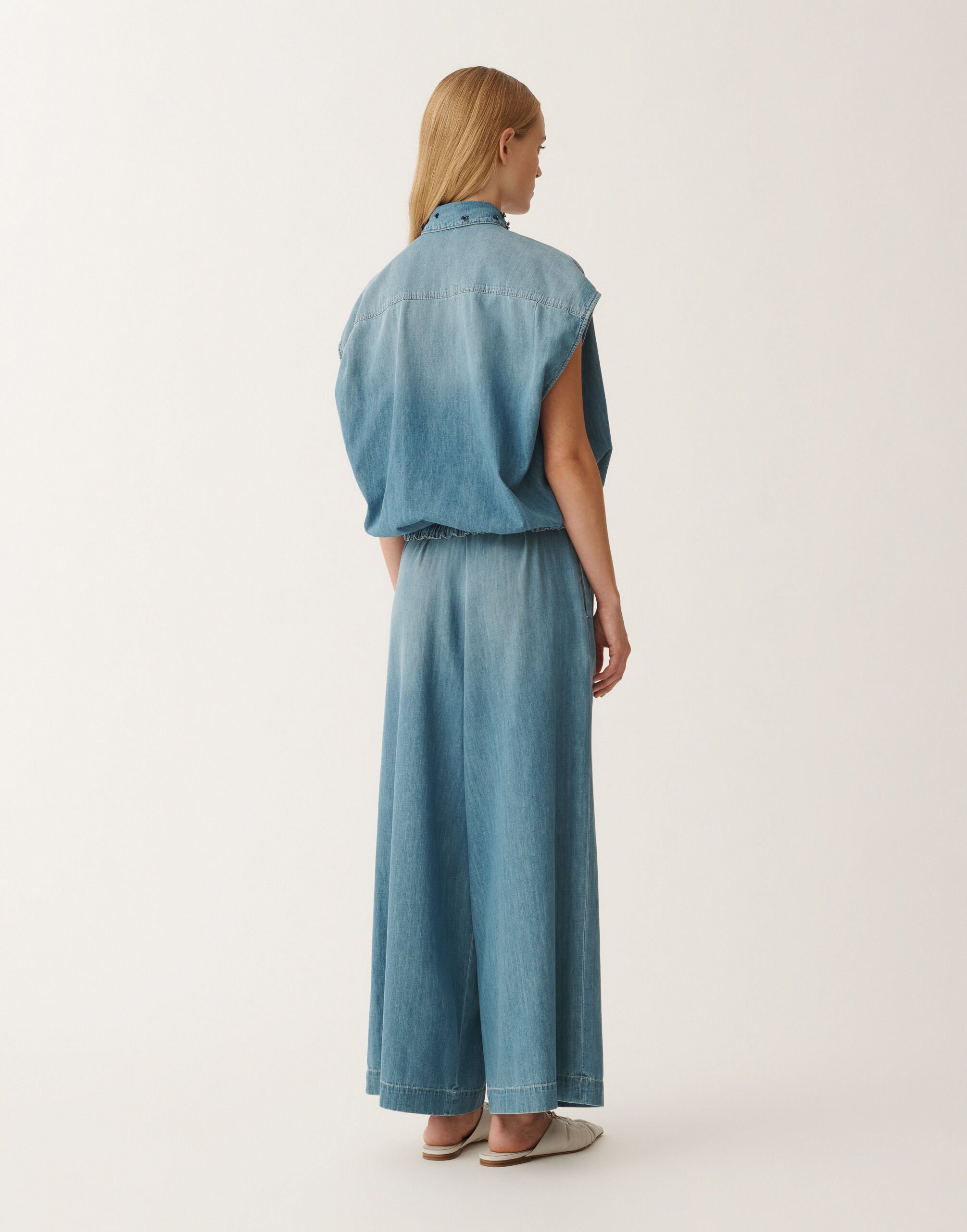 Fabiana Filippi Hemd aus Chambray, hellblau BLAU CAD275F598L3840000