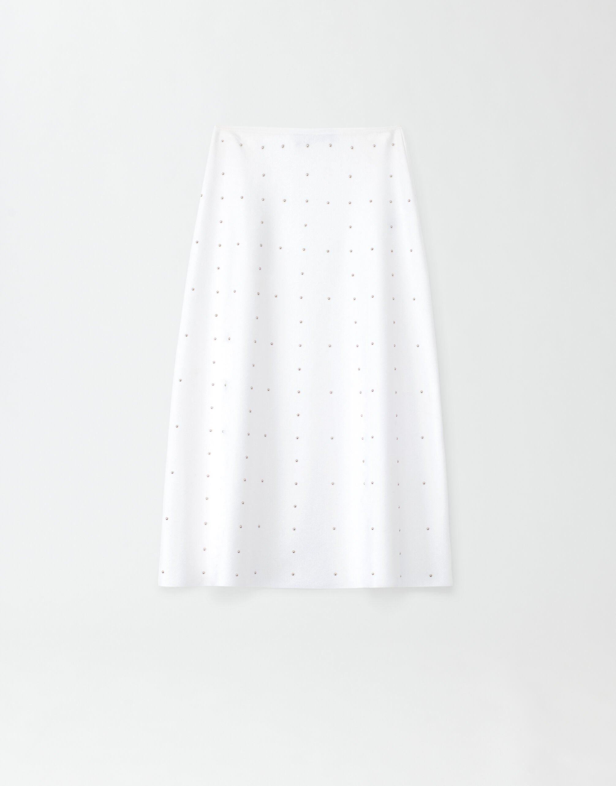 Fabiana Filippi COMPACT VISCOSE FLARED SKIRT WITH DOUBLE STUD GND274F672H4890000