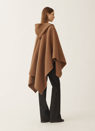 Fabiana Filippi Wool cape, bark Brown SAD225A925L8500000