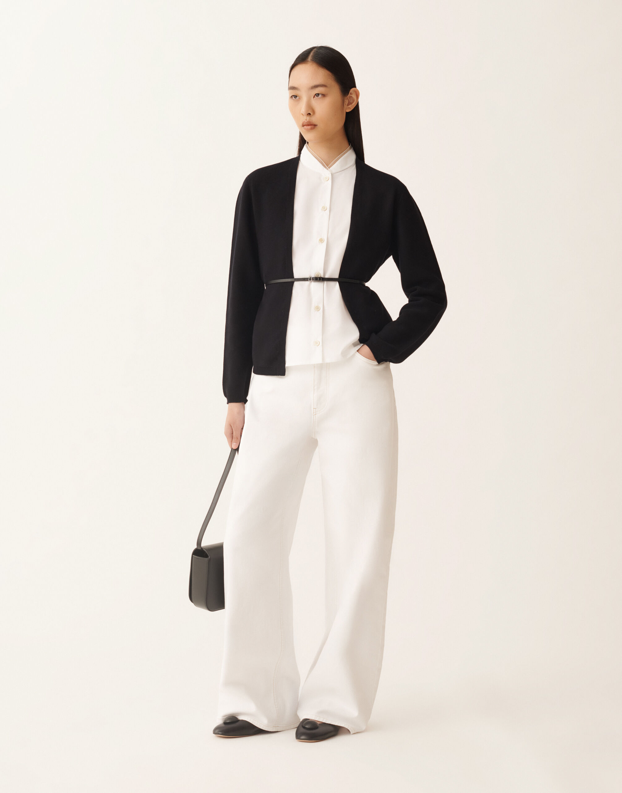 Fabiana Filippi Cardigan en coton biologique, bleu nuit BLEU NUIT MAD276F460M1950000