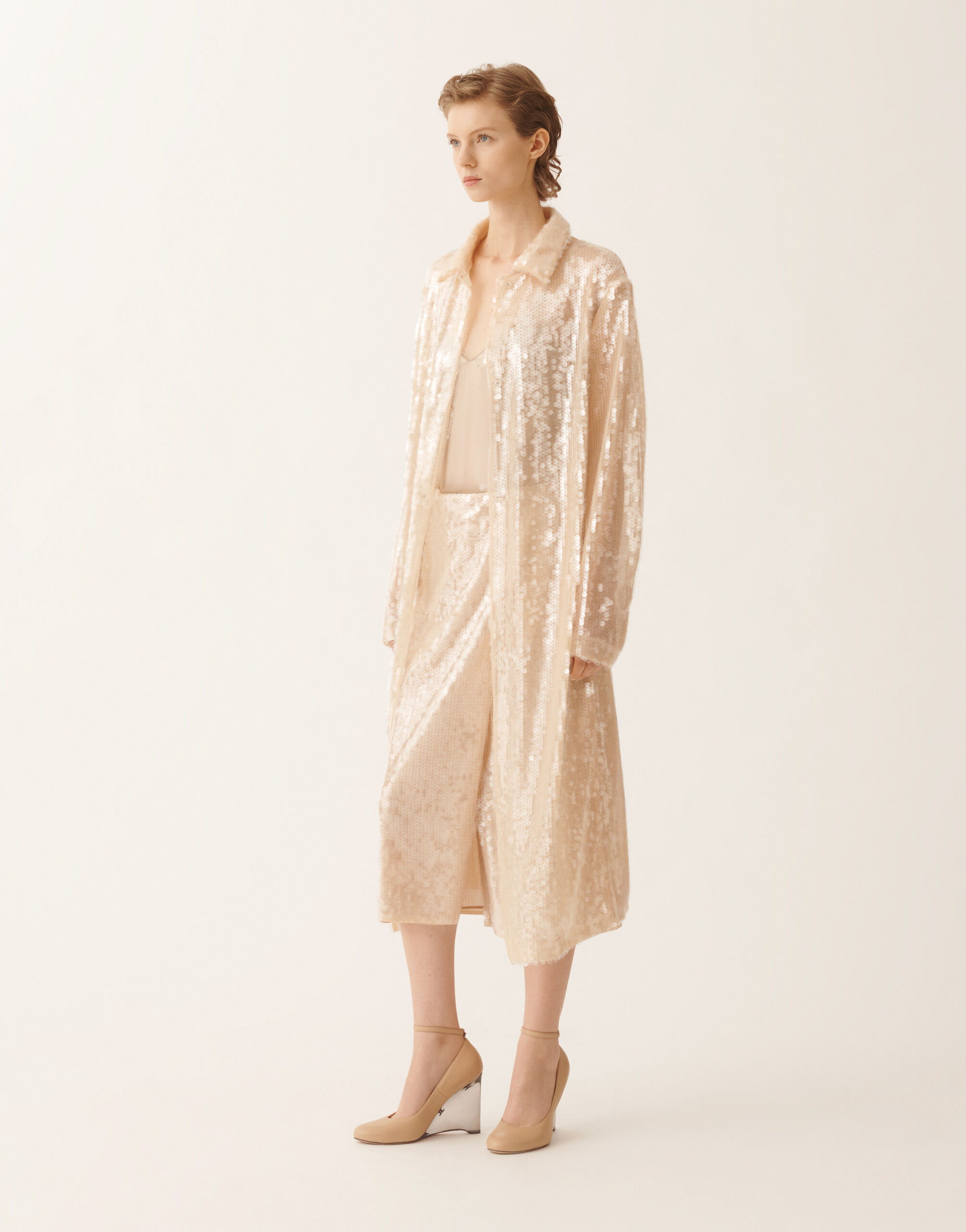 Satin lingerie top, maple for Women | Fabiana Filippi®