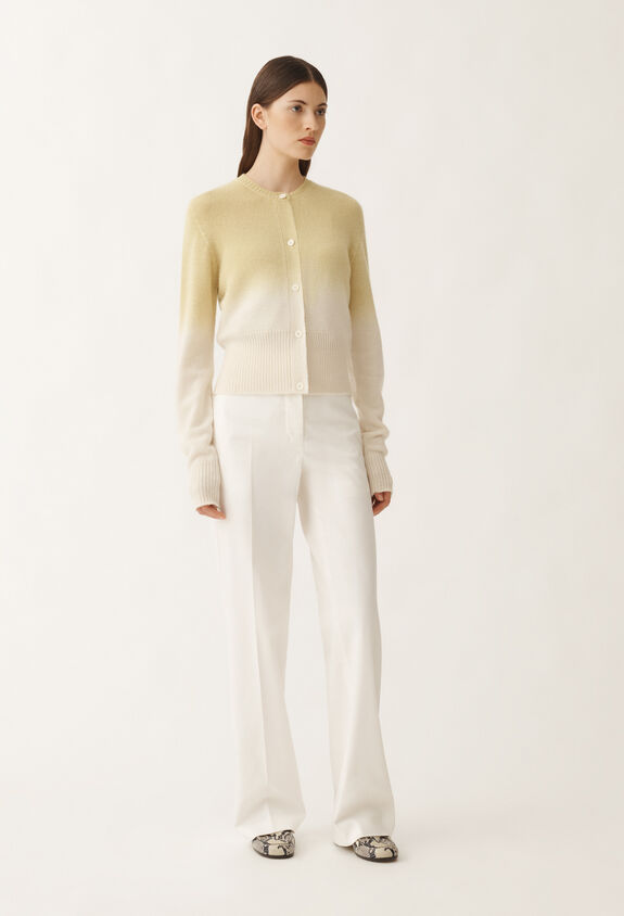 Fabiana Filippi Cardigan en Platinum dégradé, aloès VERT MAD265F103L1600000